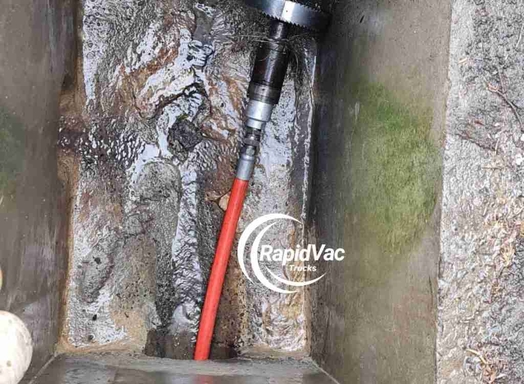 Hydro jetting and vac truck service for large-scale drain cleaning projects.