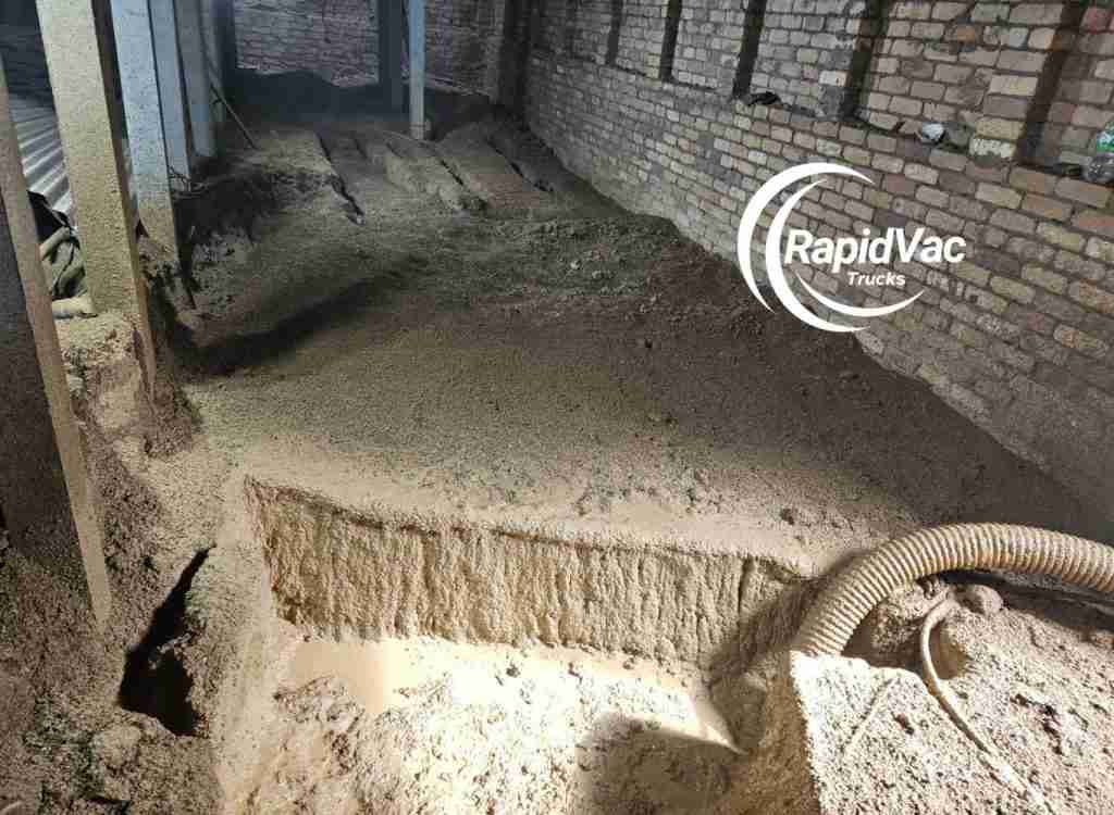 Safe and controlled excavation for trenching in confined spaces.